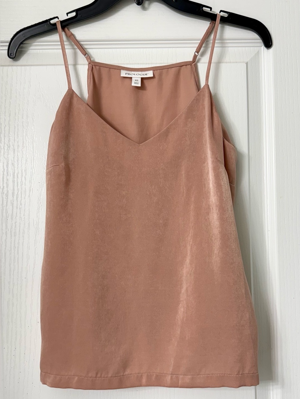 Prologue Dusty Rose Velvet Cami with Adjustable Straps